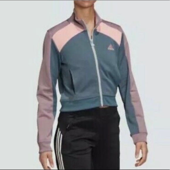 adidas Jackets & Blazers - Adidas-Cropped warm up jacket like new!!